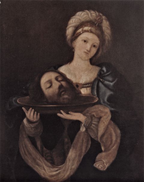 Anonimo — Anonimo - sec. XVII - Salome con la testa di san Giovanni Battista — insieme
